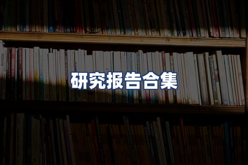 研究报告合集